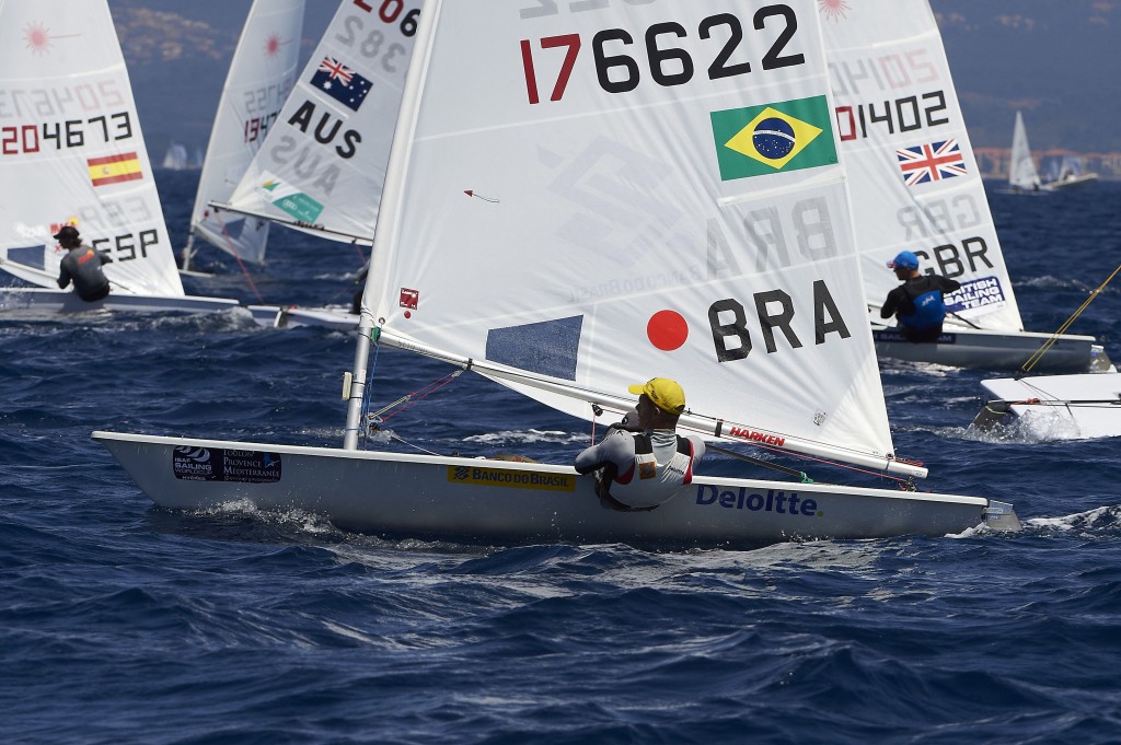 Scheidt, na liderança em Santander (Ivan Zedda/Isaf Sailing World Cup 2014)